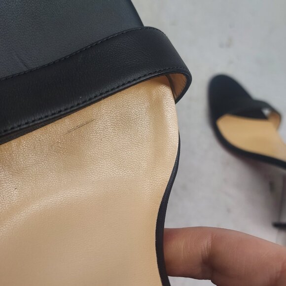 Christian Louboutin Loubigirl Black Ankle Strap Heel Sandal - Picture 13 of 15